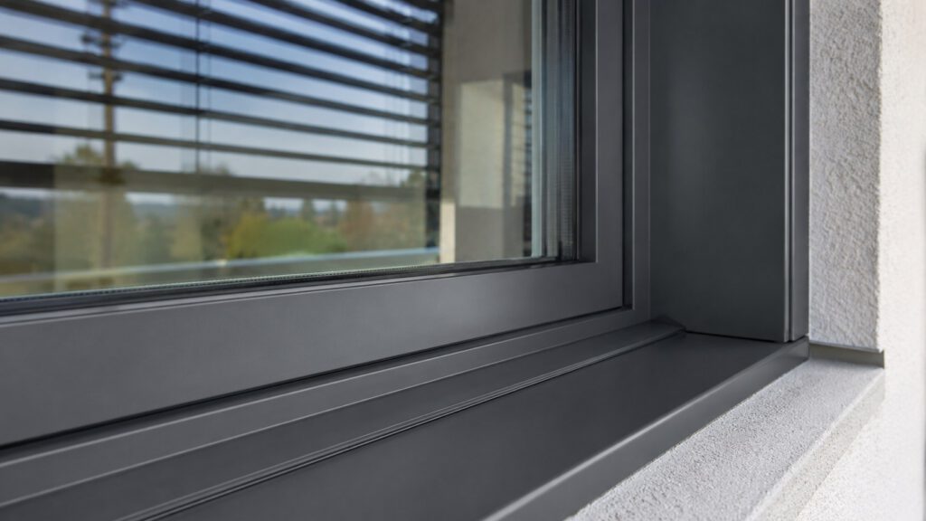 Moderne Fenster und außenliegender Sonnenschutz verbessern die Gebäudehülle